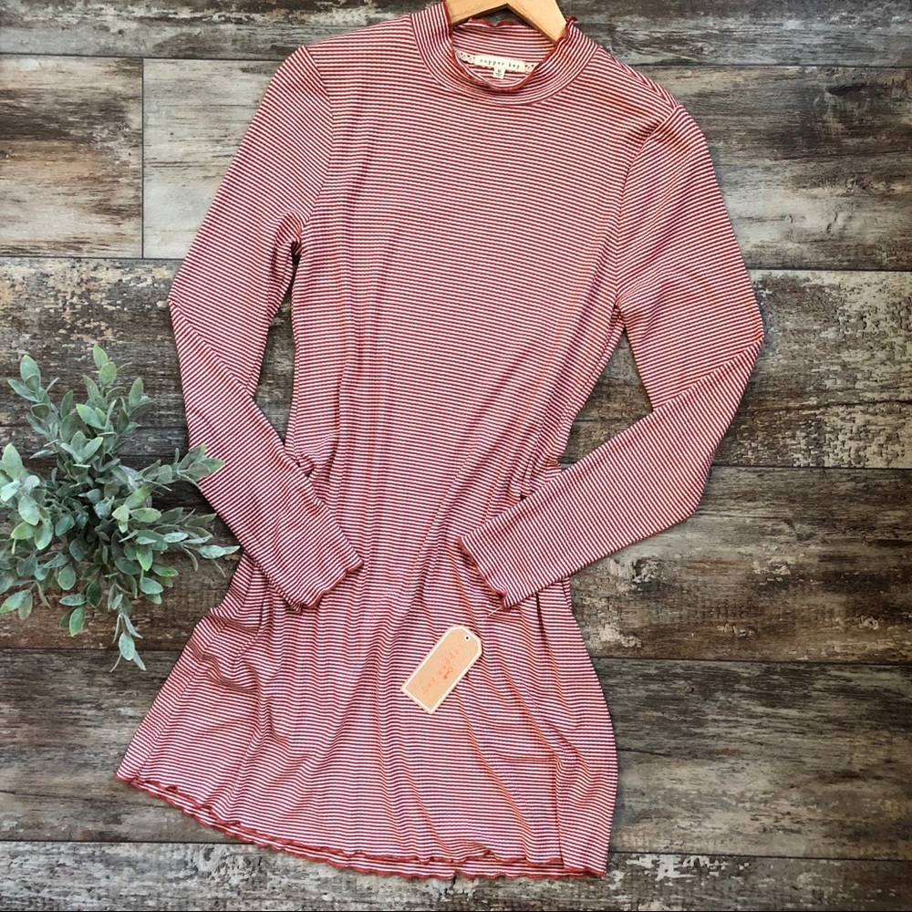 Copper Key | Striped Long sleeve Dress